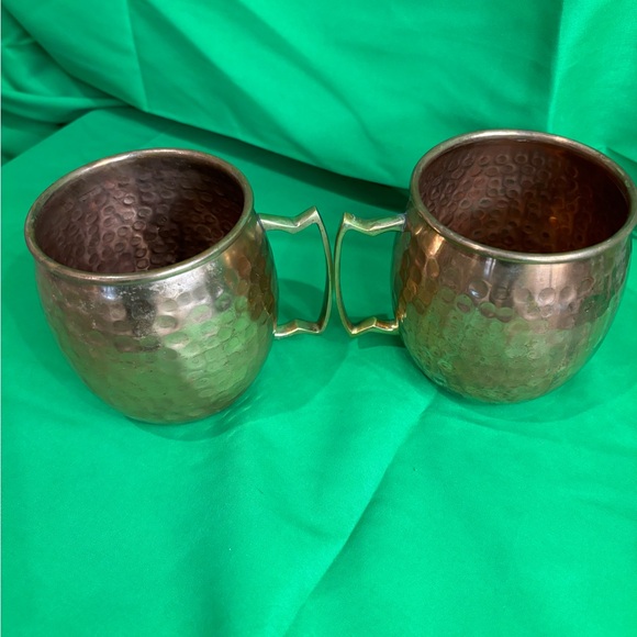 (2) Moscow mule solid copper mugs. - Picture 3 of 9
